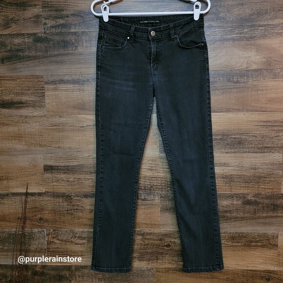 Vtg Levi's Jeans Size 6 Mid Rise Skinny Stretch Black Wash Denim Western Y2K - Picture 1 of 11